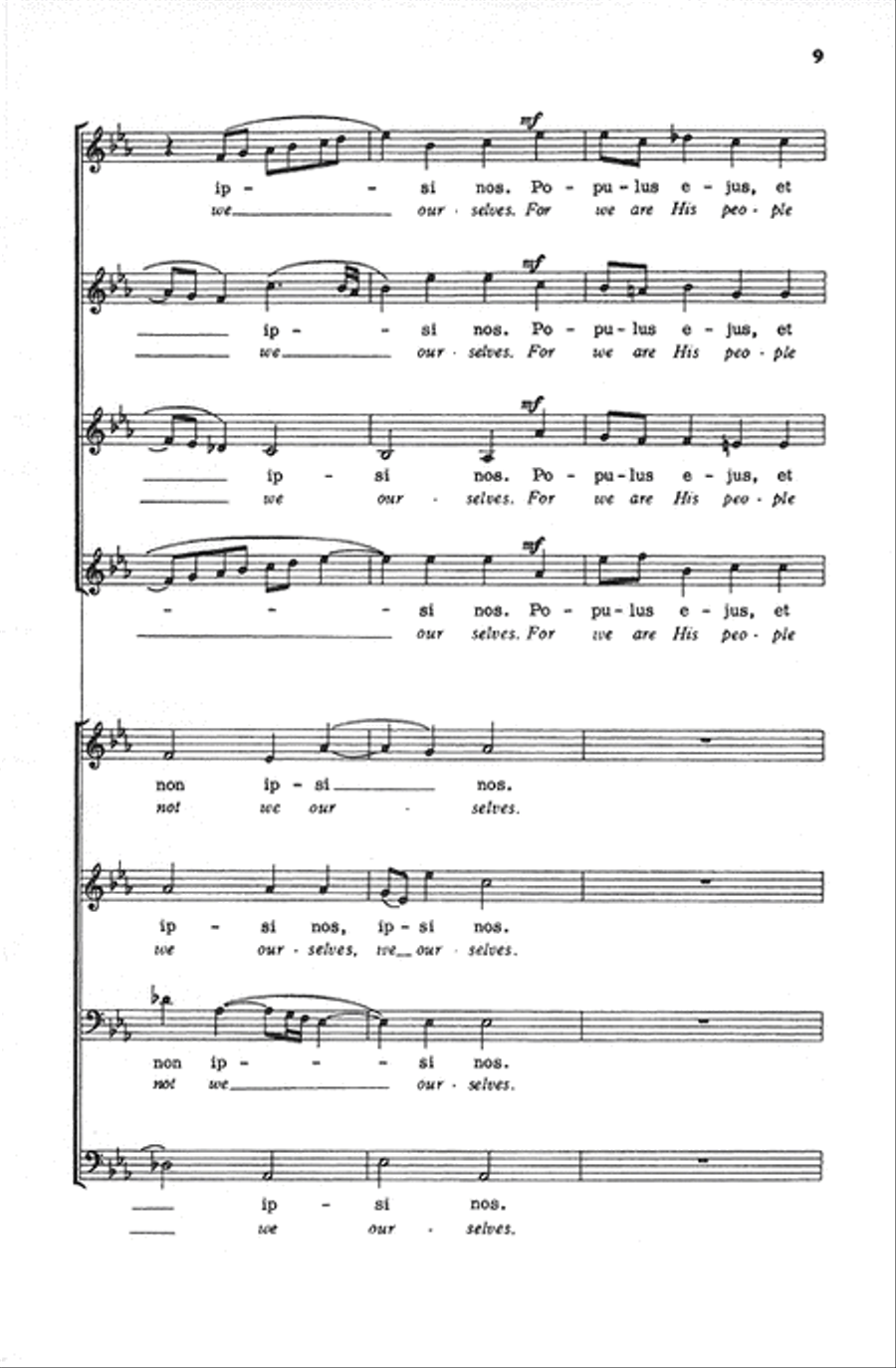Jubilate Deo (Make a Joyful Noise Unto the Lord) Choir scores gallery preview page 9
