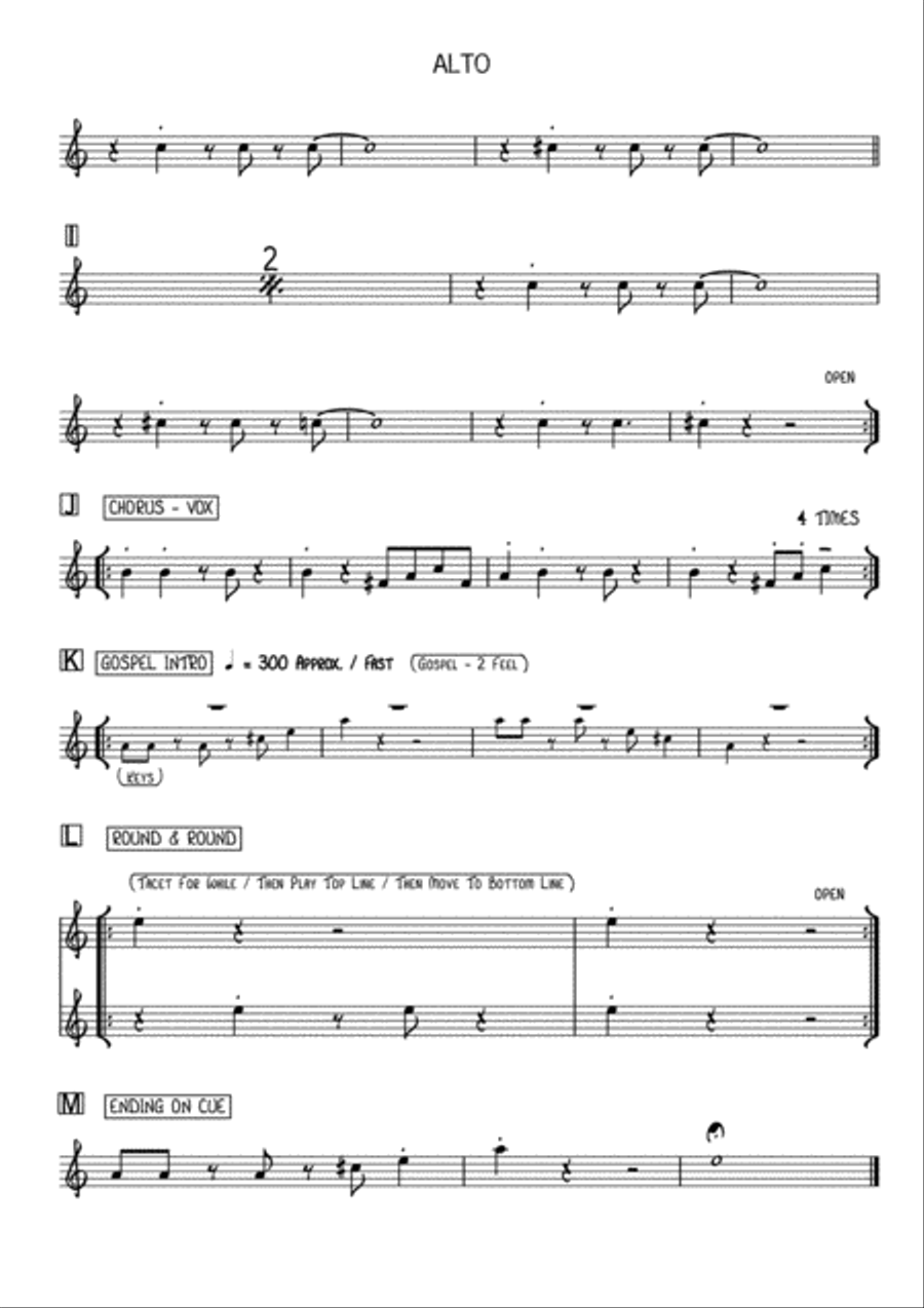 Ain't But The One Horn scores gallery preview page 4