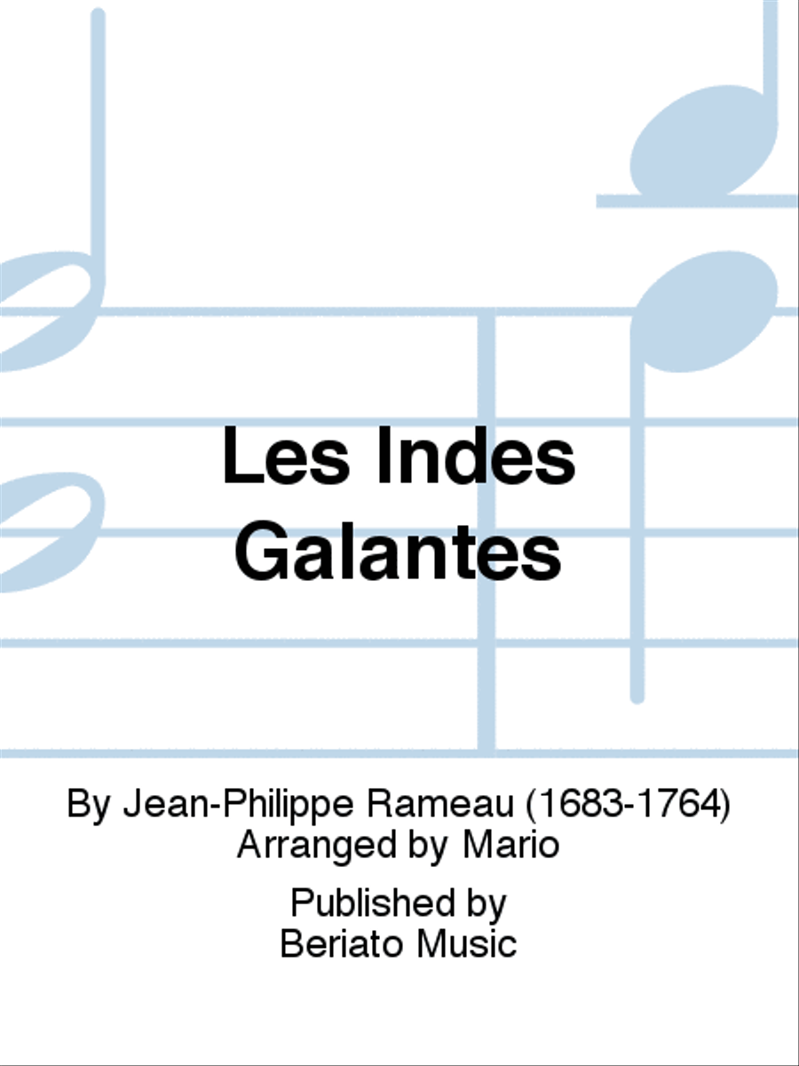 Les Indes Galantes Piano Accompaniment scores gallery preview page 1
