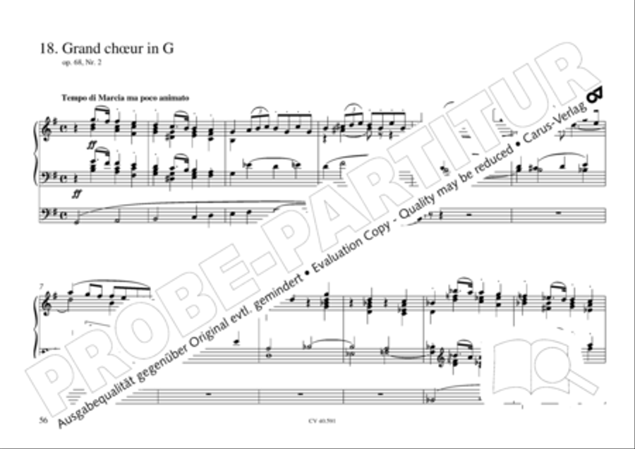 Free Organ Music from the Romantic Period, Vol. III (Freie Orgelmusik der Romantik, Band III) Organ scores gallery preview page 57