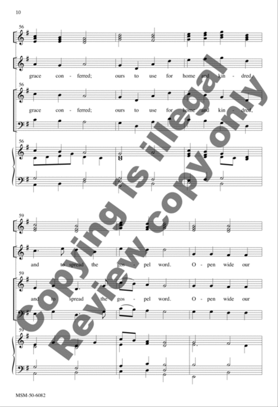 God, Whose Giving Knows No Ending 4-Part scores gallery preview page 10