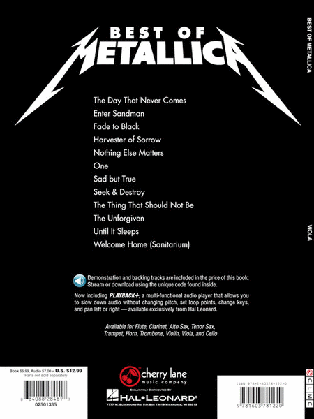 Best of Metallica for Viola image number null