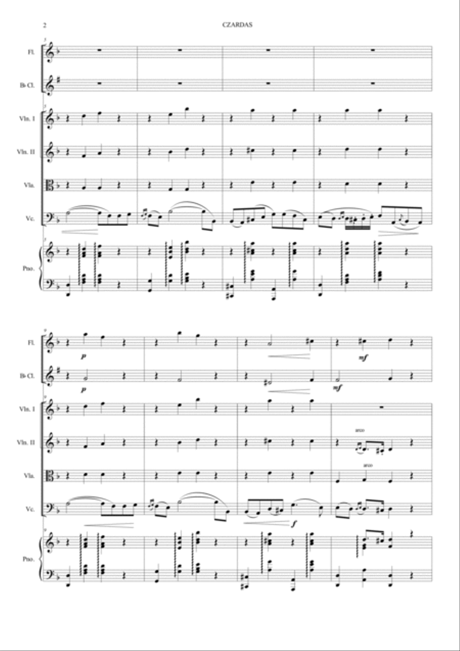 Czardas Orchestra scores gallery preview page 2