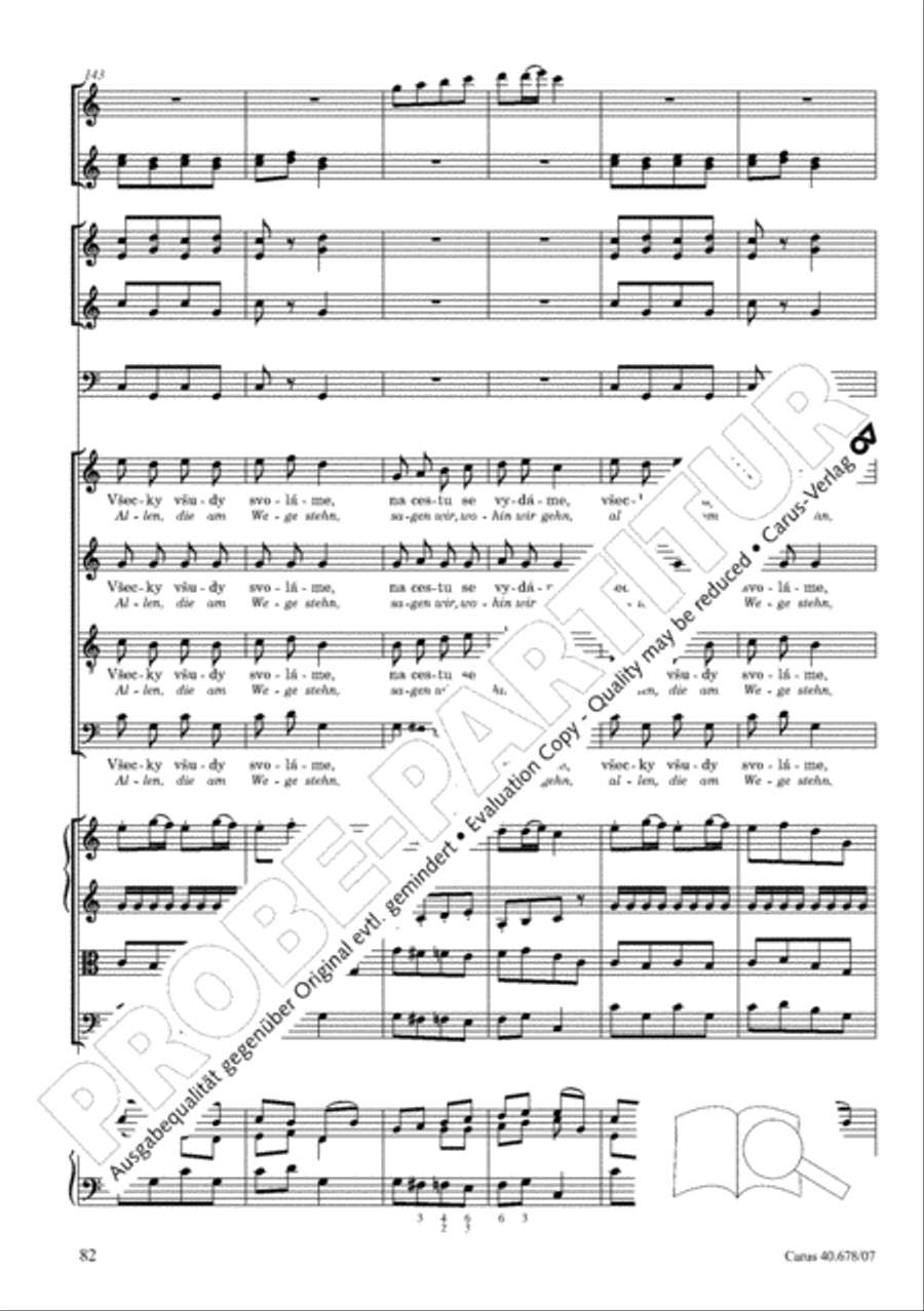 Missa pastoralis bohemica 4-Part scores gallery preview page 95