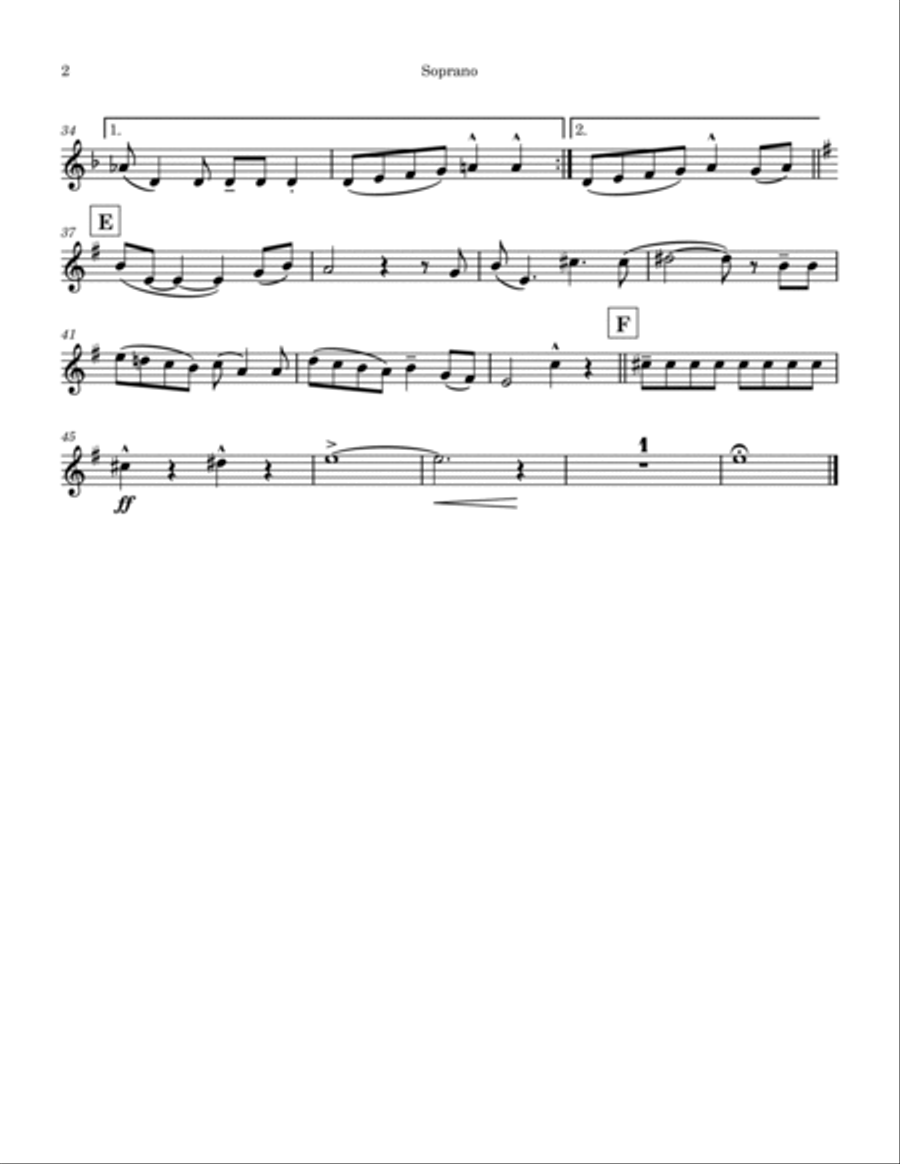 You're A Mean One, Mr. Grinch Saxophone Quartet scores gallery preview page 6