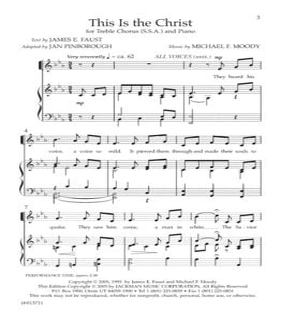 This Is the Christ - SSA SSA scores gallery preview page 2