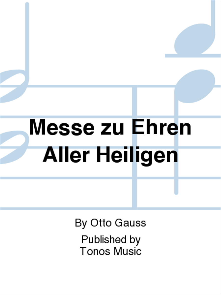 Messe zu Ehren Aller Heiligen 4-Part scores gallery preview page 1