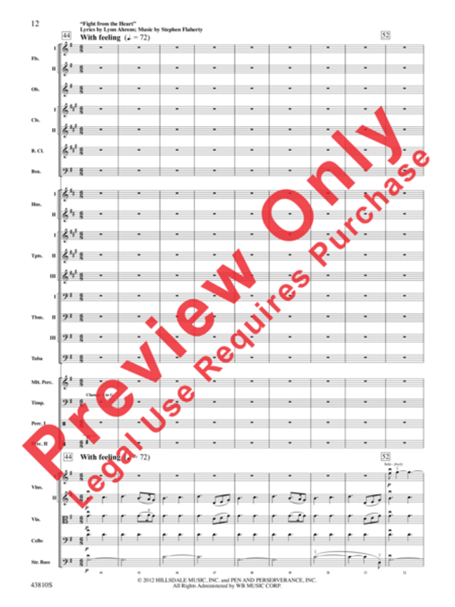 Rocky Broadway Full Orchestra scores gallery preview page 13