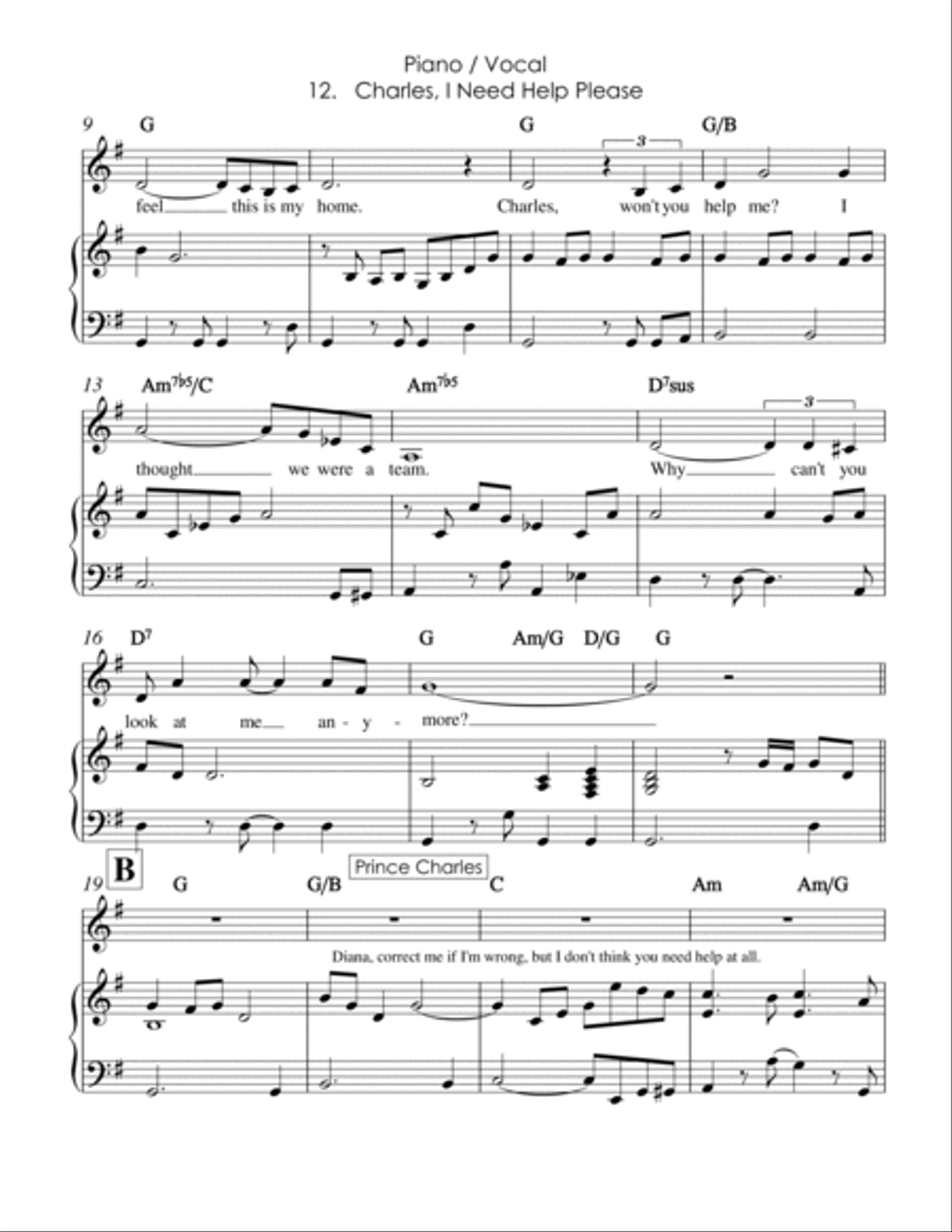 Charles, I Need Help Please Voice scores gallery preview page 2