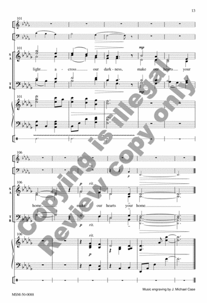 Long the Days of Waiting (Choral Score) image number null