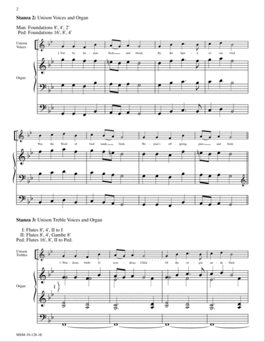 Savior of the Nations, Come (Num komm, der Heiden Heiland) Choir scores gallery preview page 2