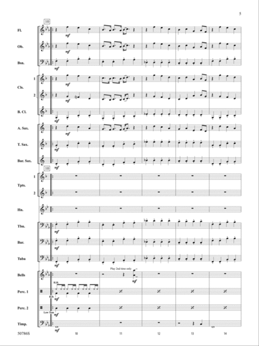 Choose Your Fighter: Score Concert Band scores gallery preview page 5