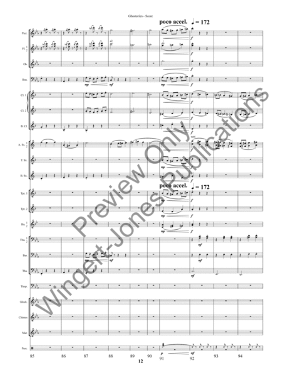 Ghostories (Score) Concert Band scores gallery preview page 15