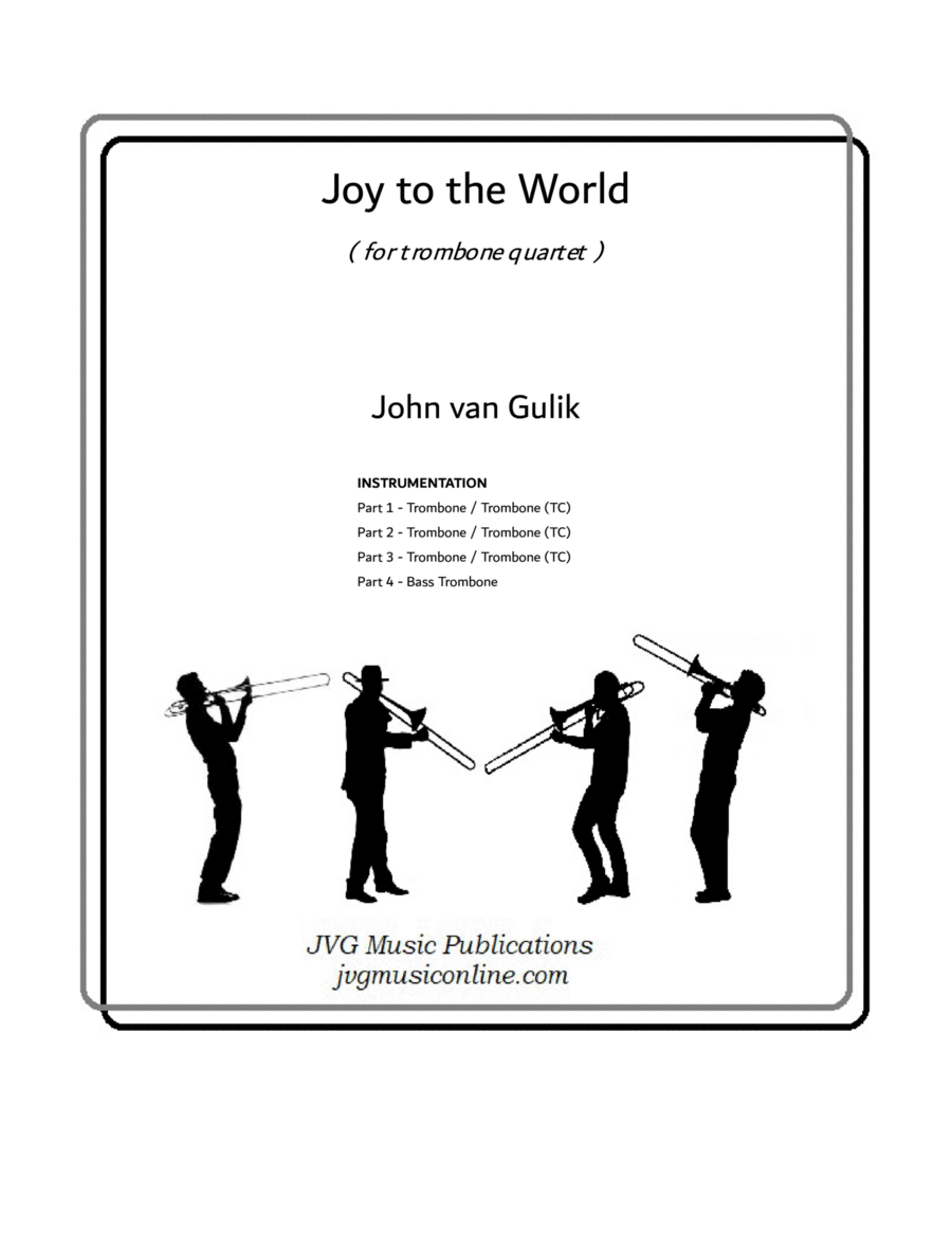 Joy to the World - Trombone Quartet image number null