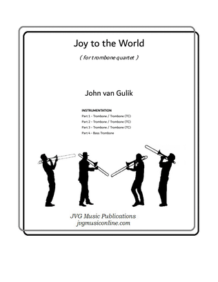 Book cover for Joy to the World - Trombone Quartet
