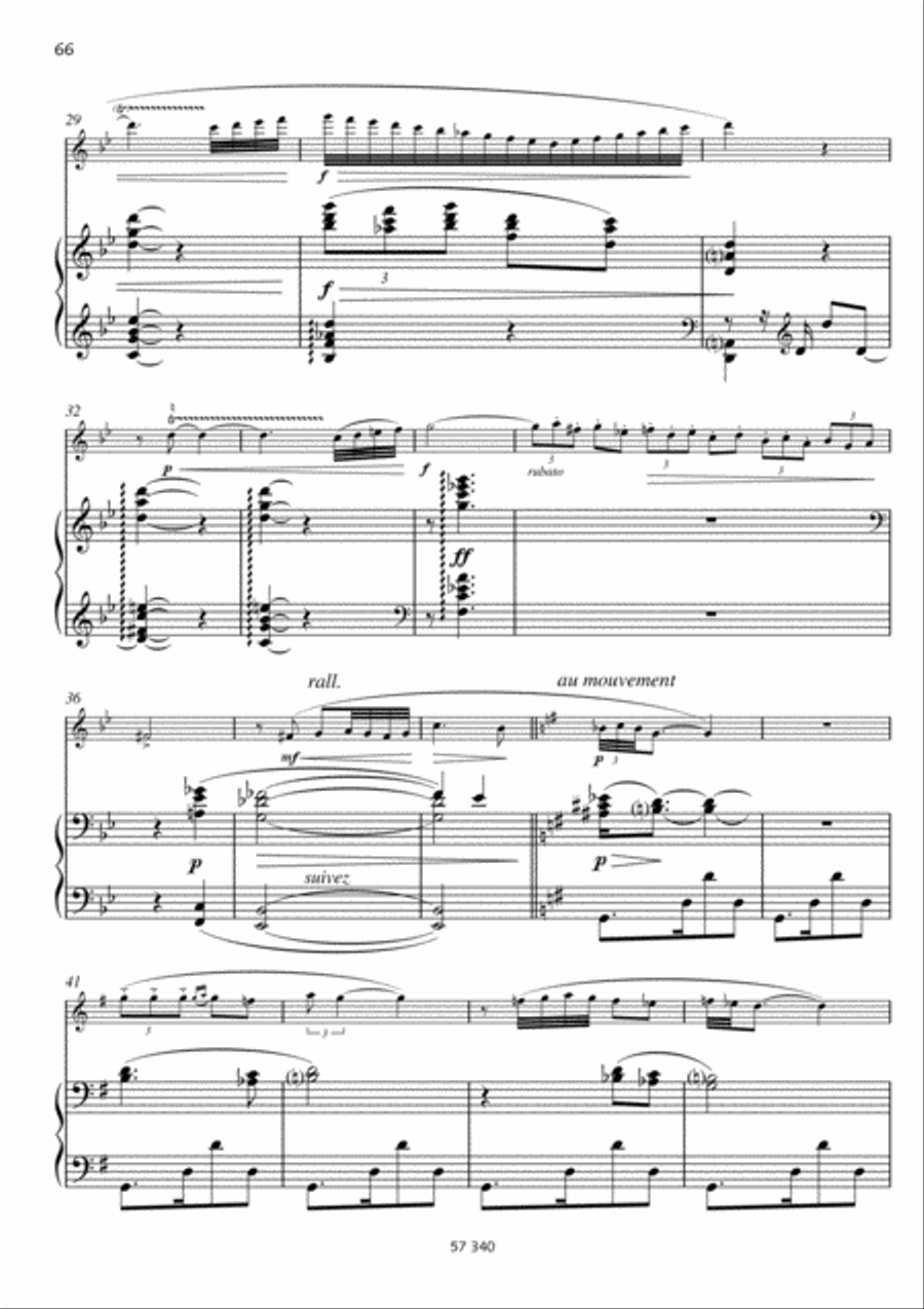 Pièce en forme de Habanera Flute Solo scores gallery preview page 3
