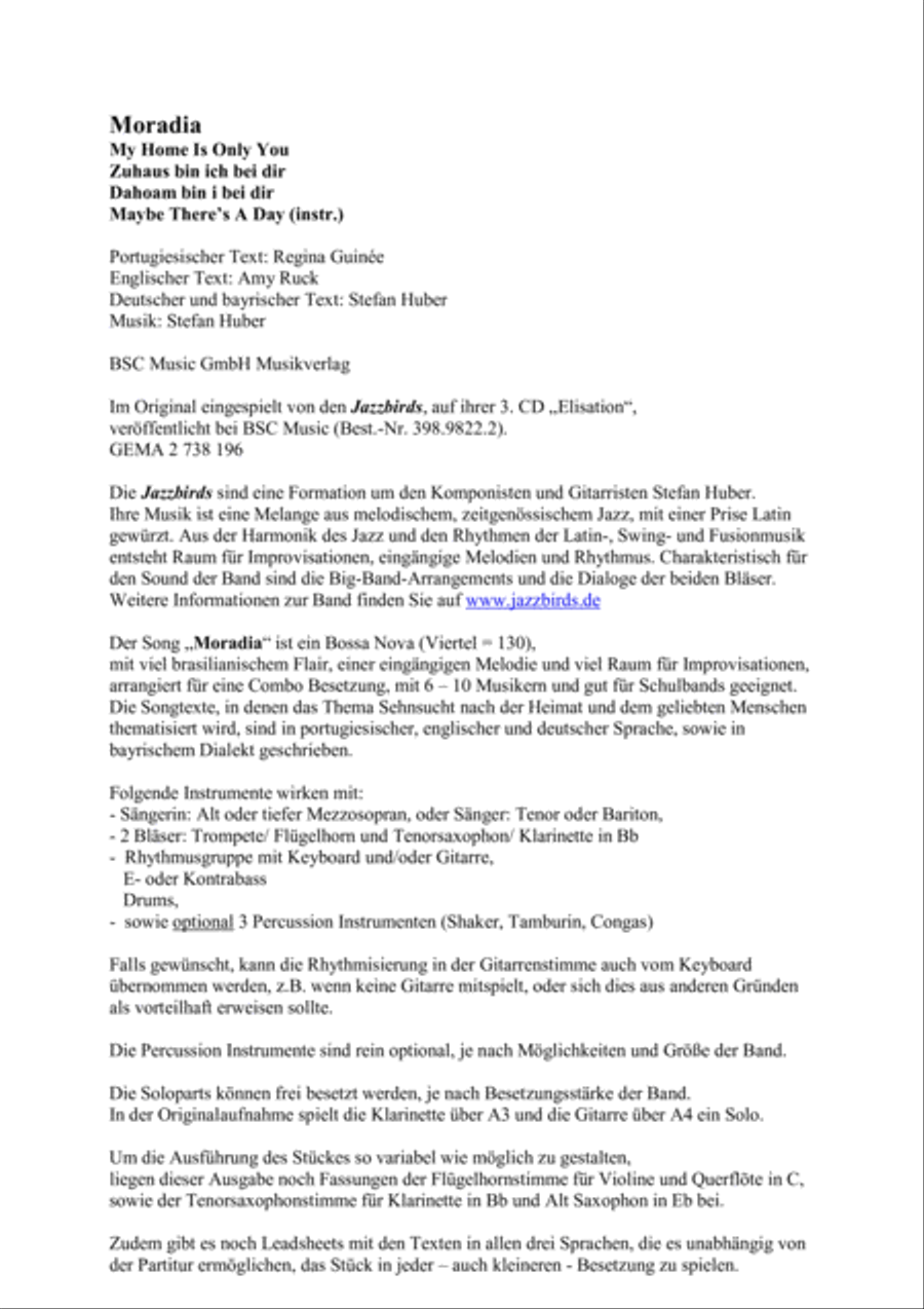 Moradia Moradia Jazz Ensemble scores gallery preview page 4