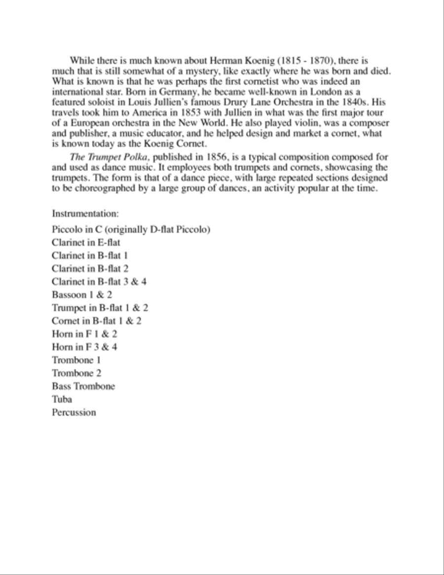 The Trumpet Polka Concert Band scores gallery preview page 3