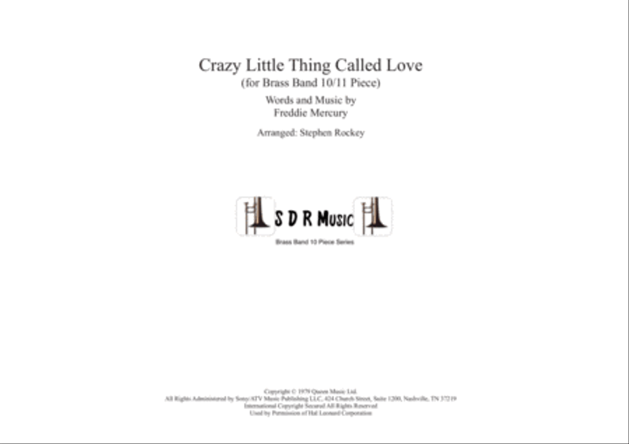 Crazy Little Thing Called Love Brass Ensemble scores gallery preview page 1