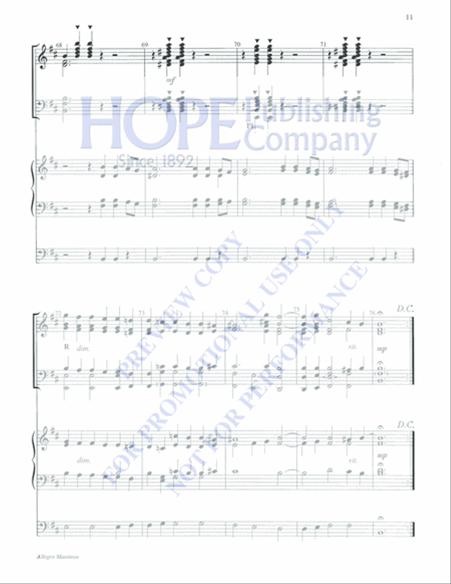 Allegro Maestoso 5-Octaves scores gallery preview page 11