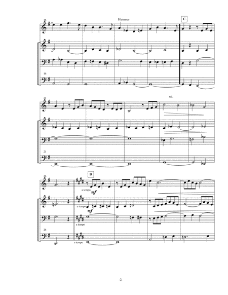 Hymnus, #3 from Choir-loft Meditations -organ score
