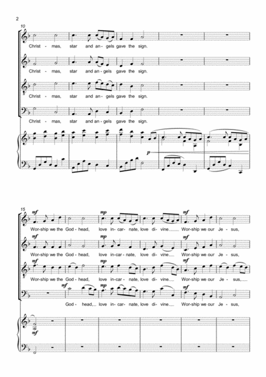 Love Came Down at Christmas - SATB Choir image number null