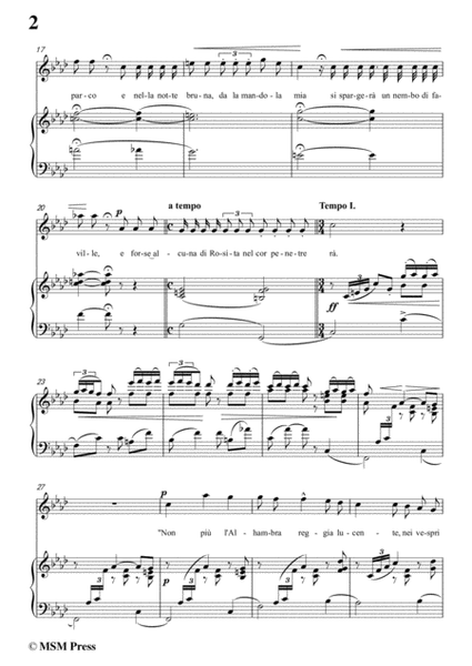 Tosti-La mia mandola è un amo in f minor,for Voice and Piano image number null