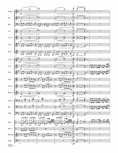 Free Ride - Conductor Score (Full Score)