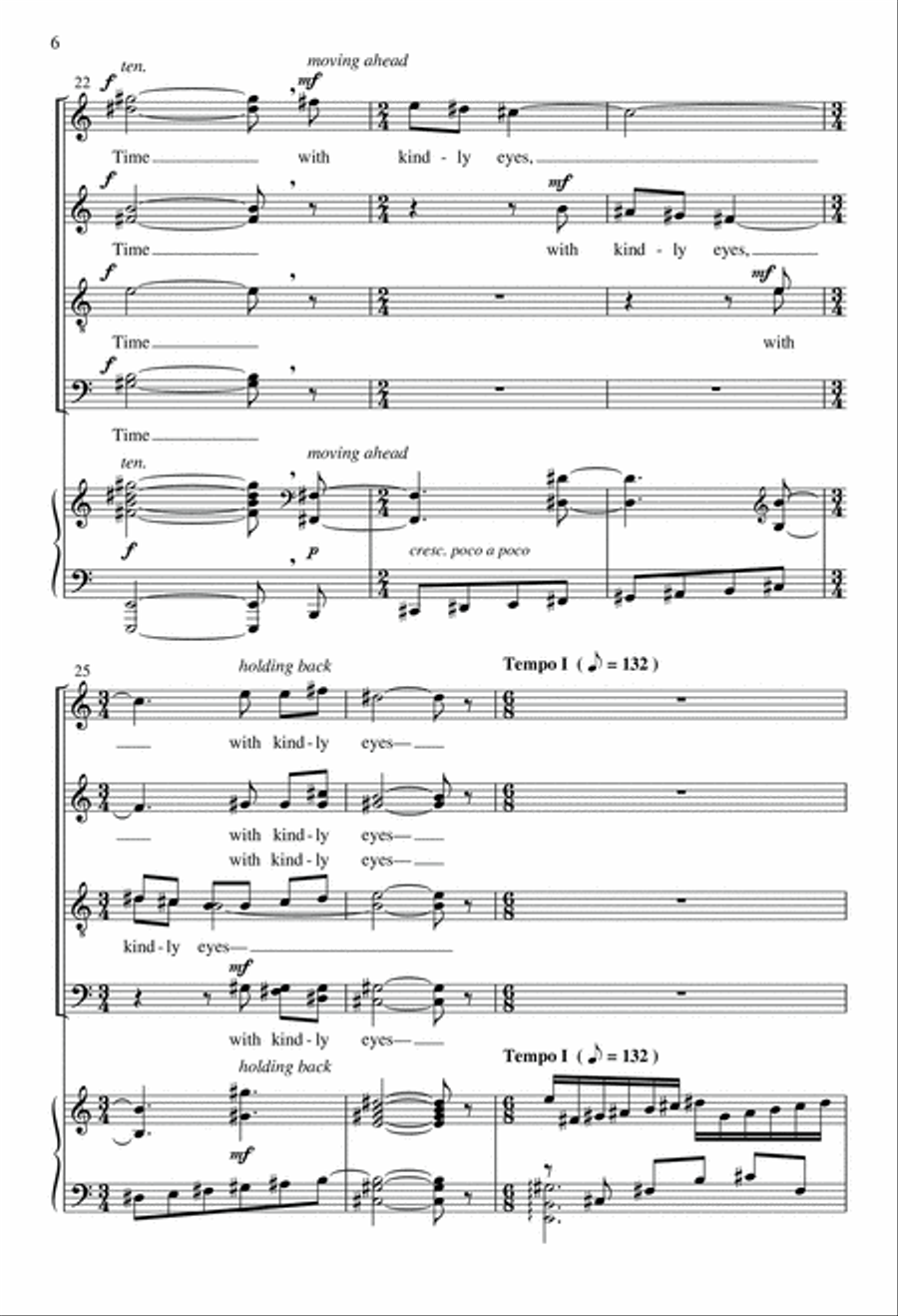 Look back on Time with kindly Eyes Divisi scores gallery preview page 5
