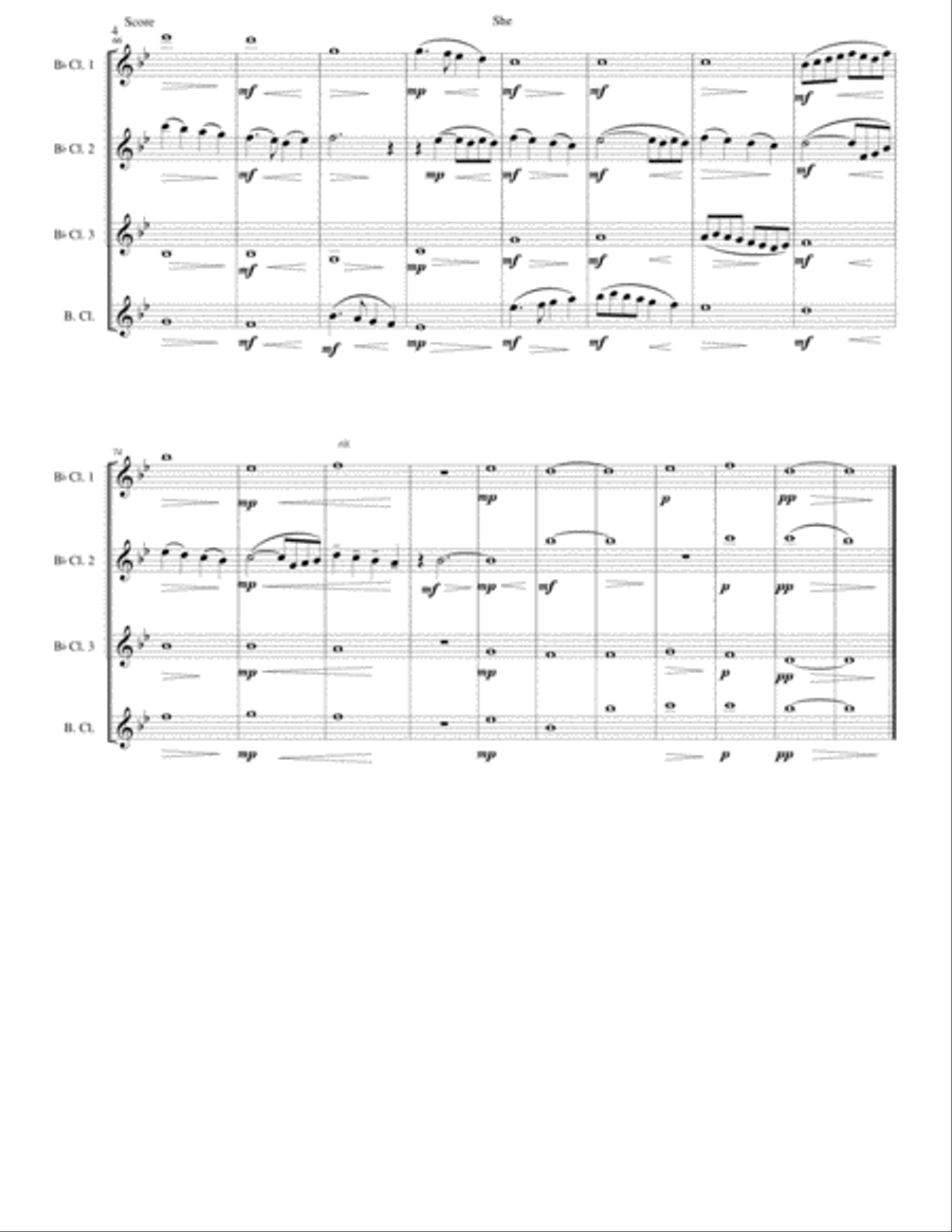 She Woodwind Quartet scores gallery preview page 4