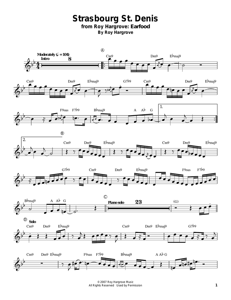 Strasbourg / St. Denis Trumpet scores gallery preview page 1