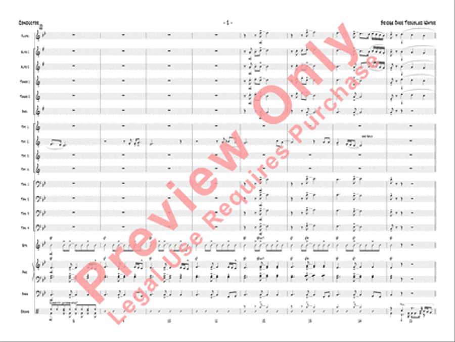 Bridge Over Troubled Water Jazz Ensemble scores gallery preview page 5
