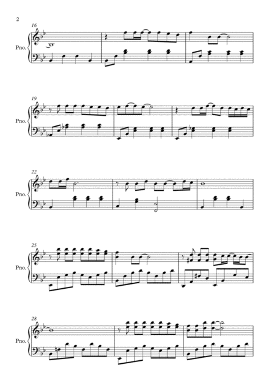 Make You Feel My Love Piano Solo scores gallery preview page 2