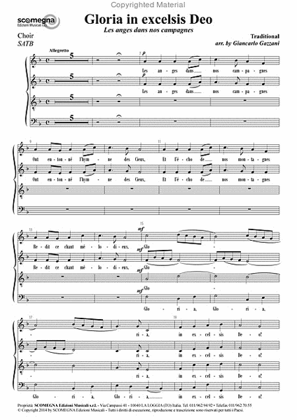 Gloria In Excelsis Deo (SATB Choir Set)