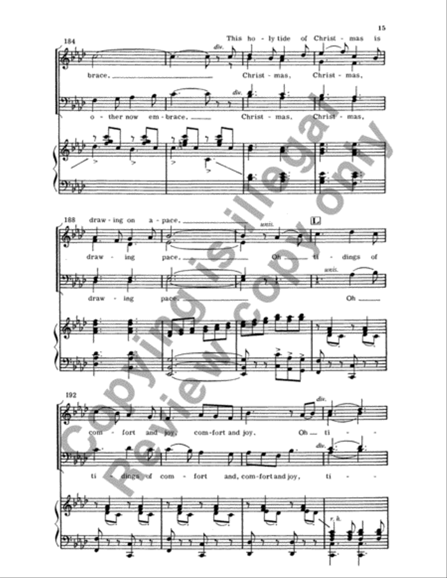 Christmas Trilogy: 3. God Rest Ye Merry, Gentlemen 4-Part scores gallery preview page 32