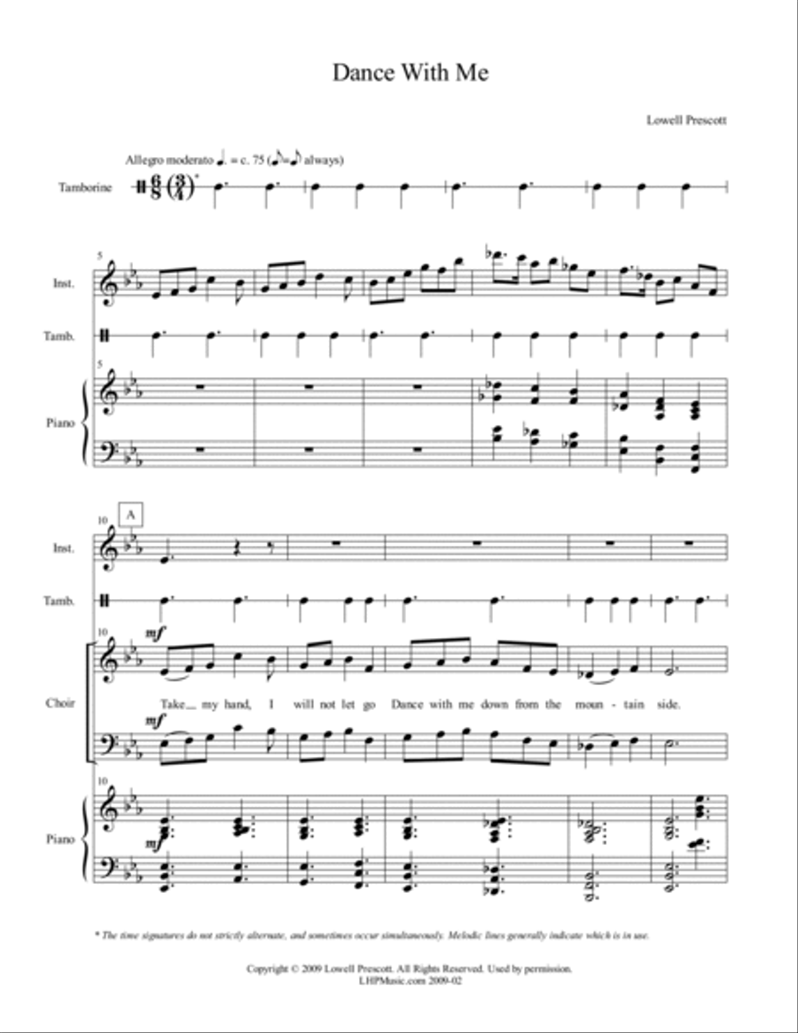 Dance With Me 4-Part scores gallery preview page 2