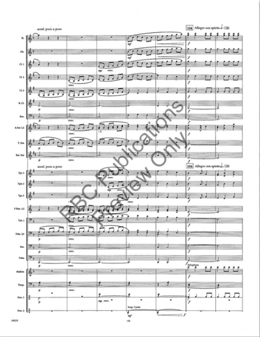 Cantica (Score) Cantica (Score) Concert Band scores gallery preview page 17