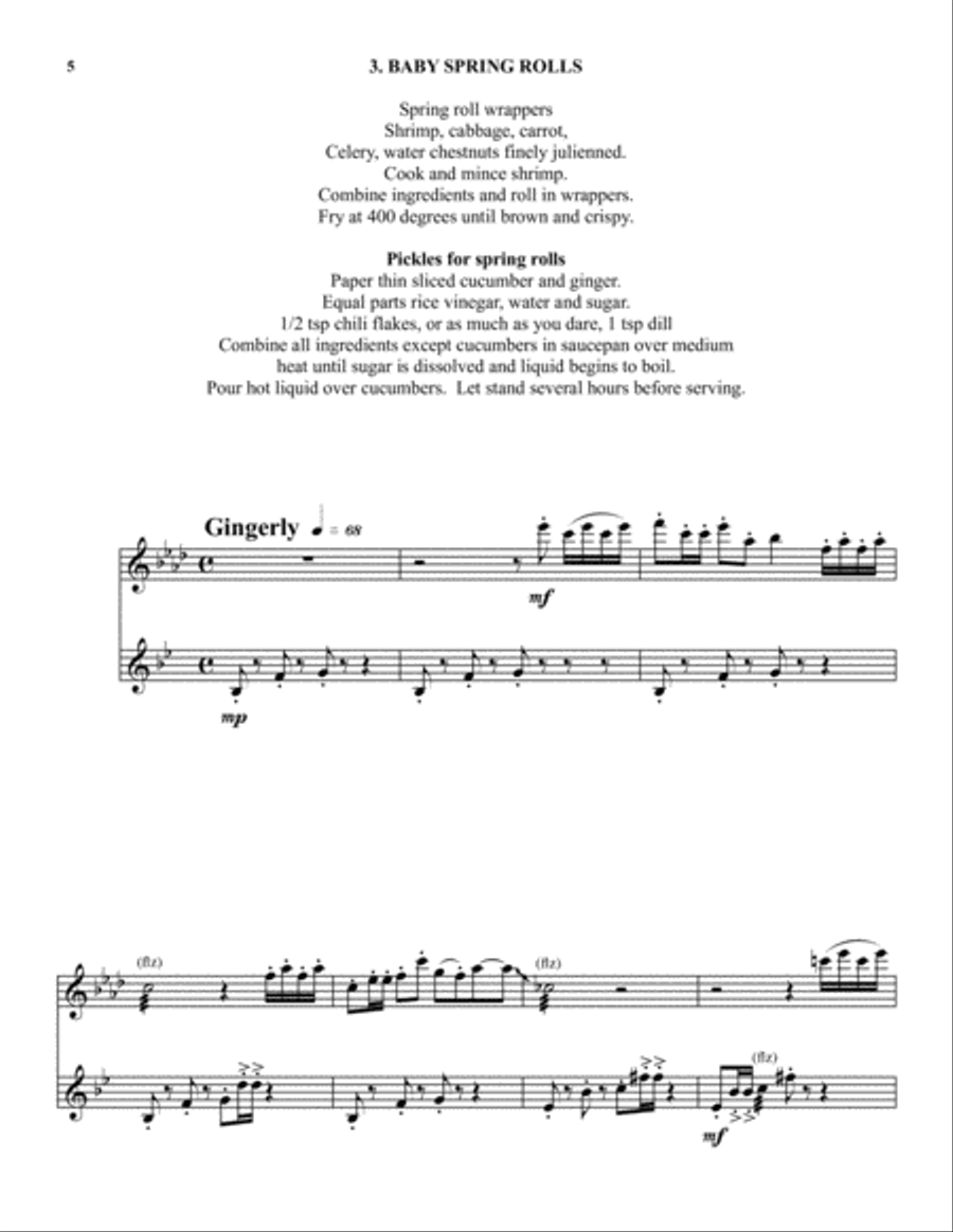Amuses-Bouches Flute scores gallery preview page 6
