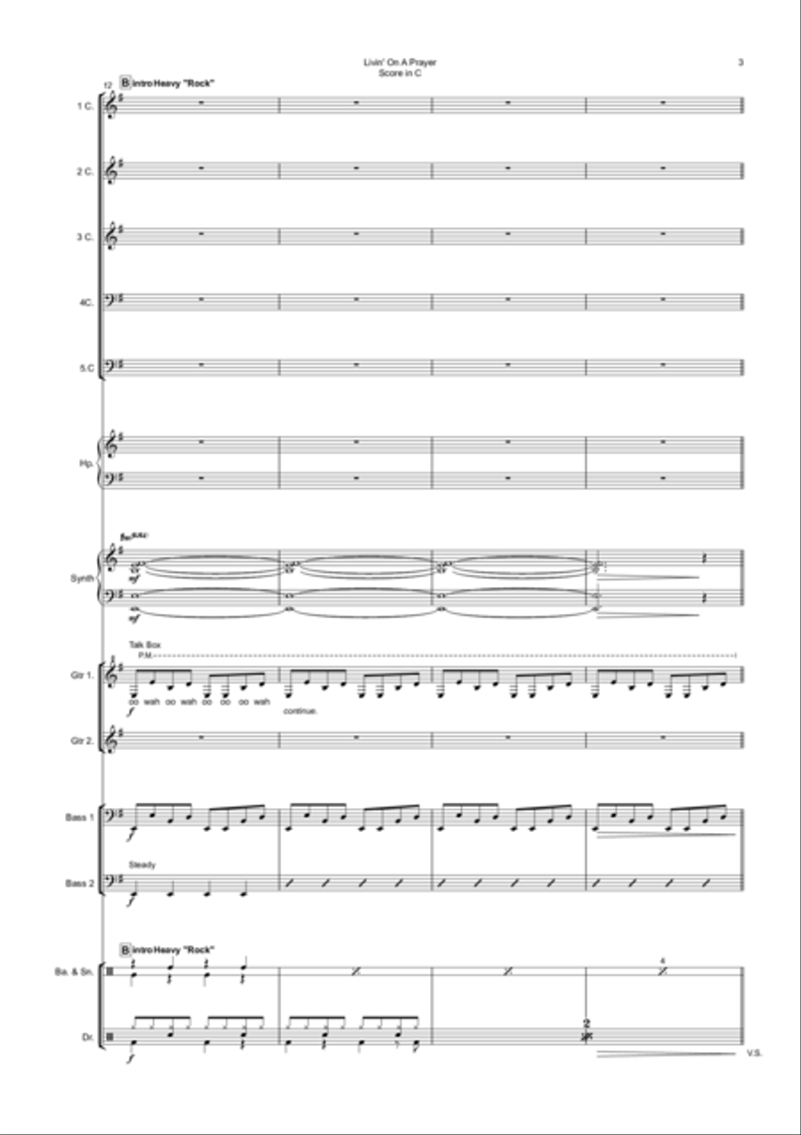 Livin' On A Prayer Livin' On A Prayer School and Community scores gallery preview page 3