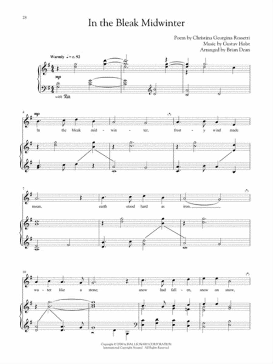 Christmas Songs and Carols for Classical Singers High Voice scores gallery preview page 3