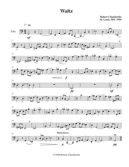 Two Pieces for Tuba and Piano