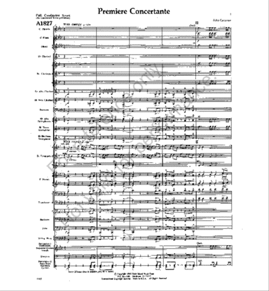 Premiere Concertante Premiere Concertante Concert Band scores gallery preview page 2