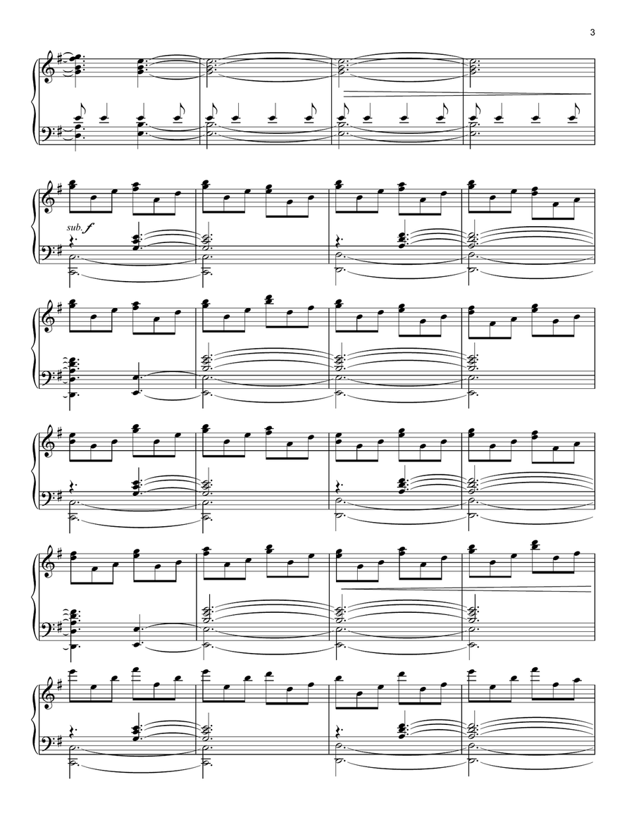 Unbreakable Piano Solo scores gallery preview page 3