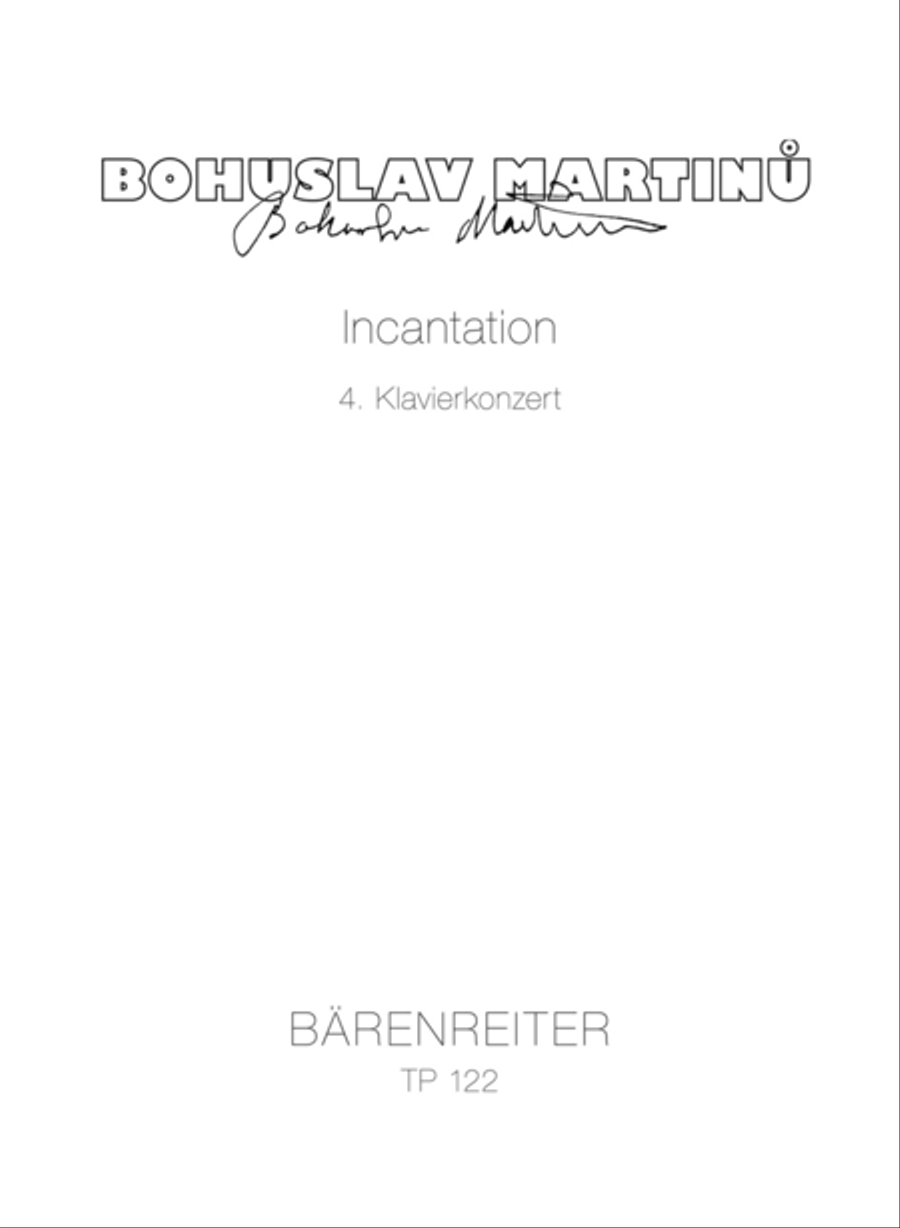 Incantation (1955/56) Orchestra scores gallery preview page 1