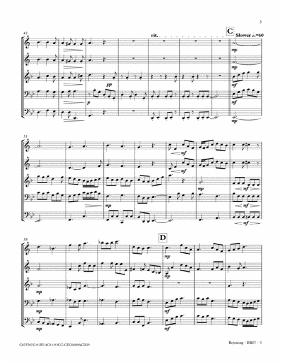 Rejoicing Brass Ensemble scores gallery preview page 6
