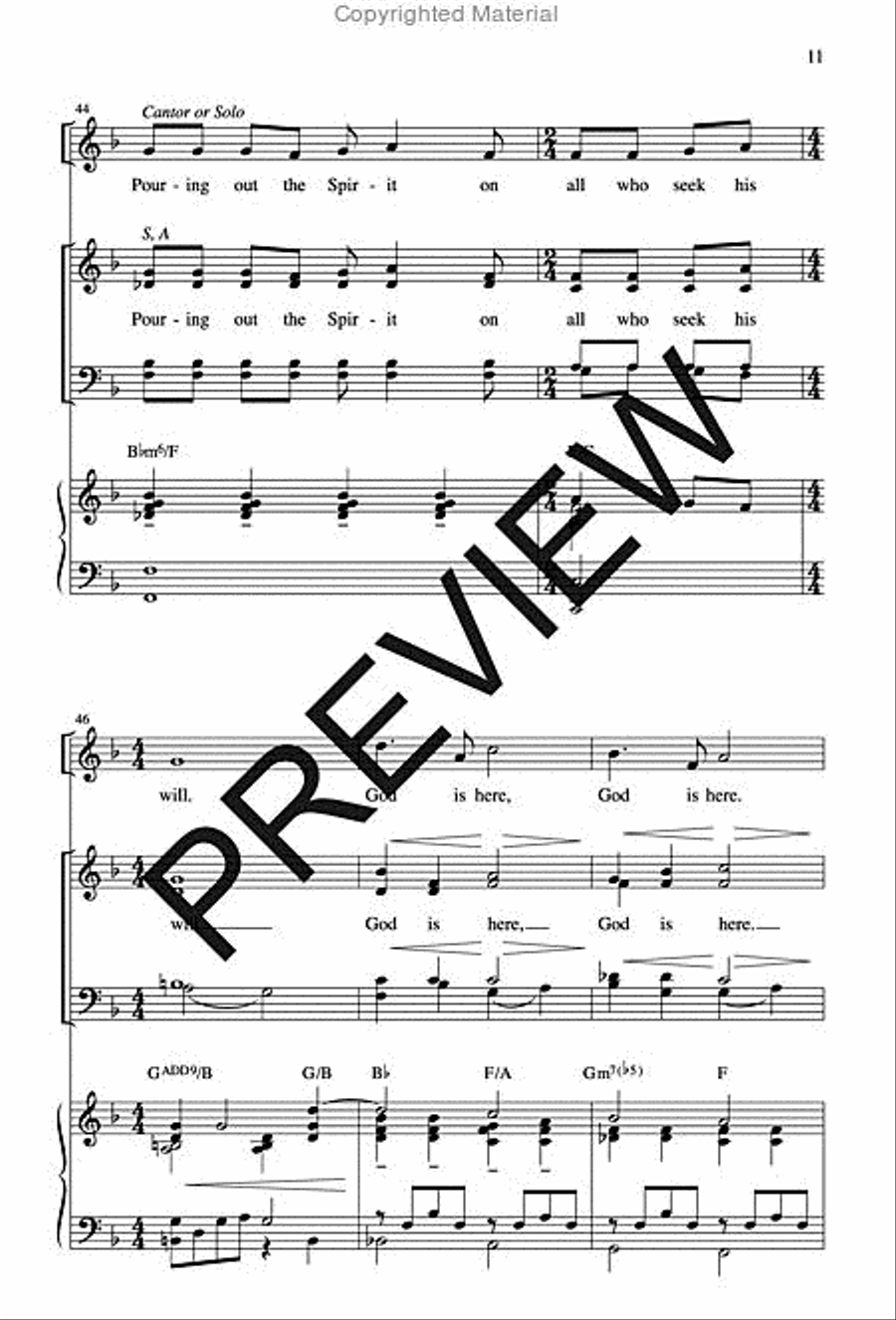 Holy Ground 4-Part scores gallery preview page 10