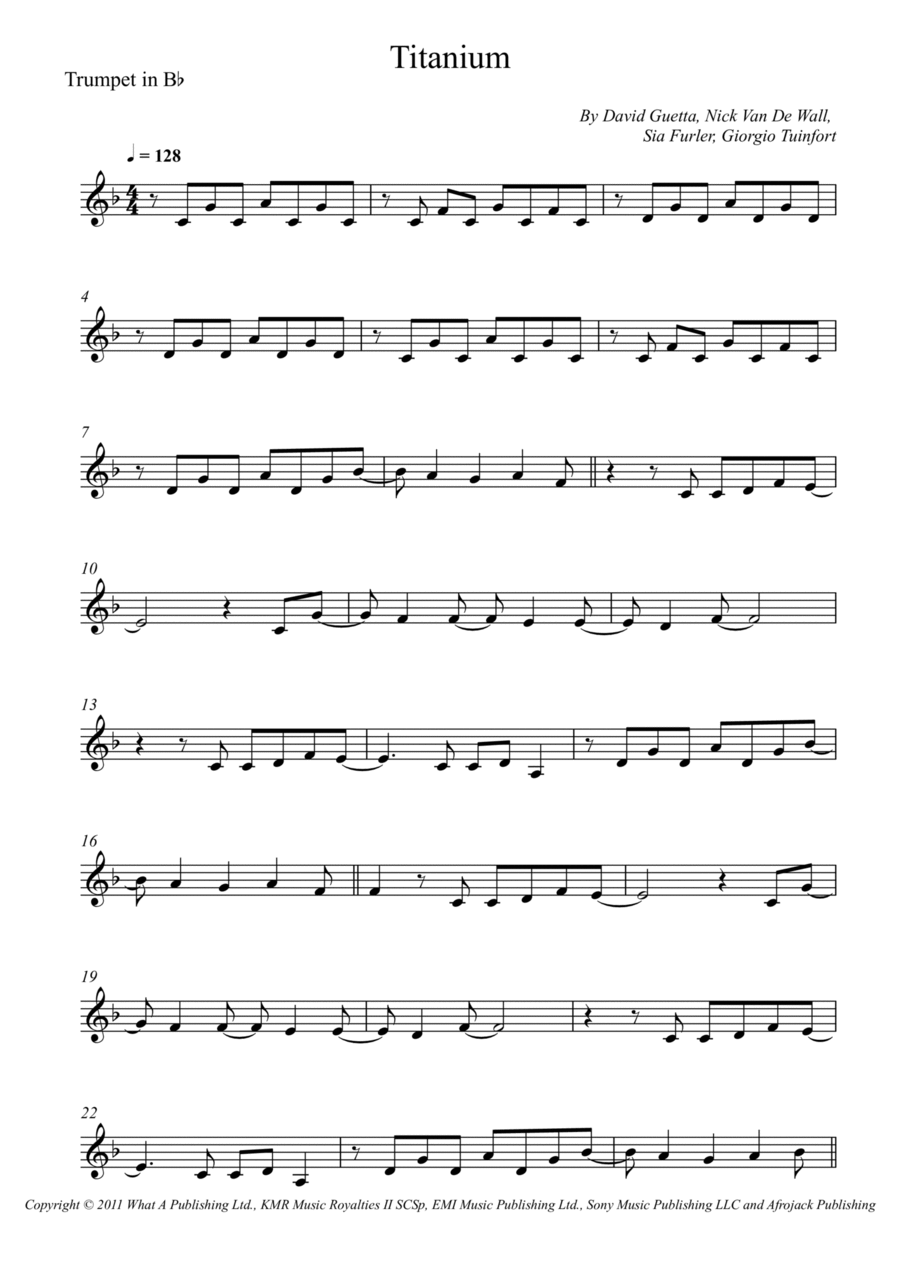 Titanium Titanium B-Flat Trumpet scores gallery preview page 1