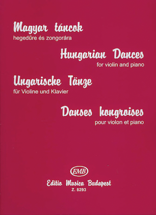 Book cover for Hungarian Dances For Violin And Piano
