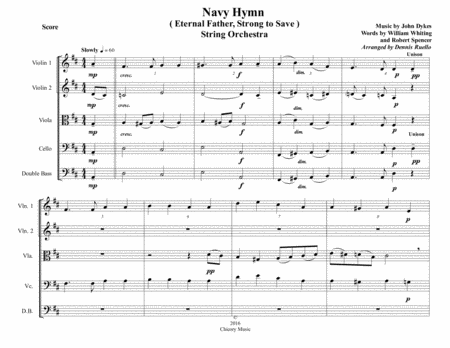 Navy Hymn (Eternal Father, Strong to Save) - String Orchestra - Intermediate image number null