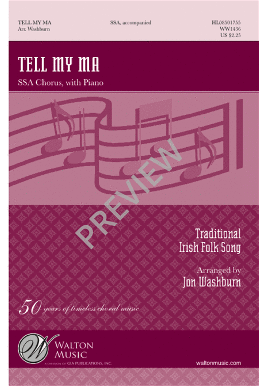 Tell My Ma (SSA) SSA scores gallery preview page 2